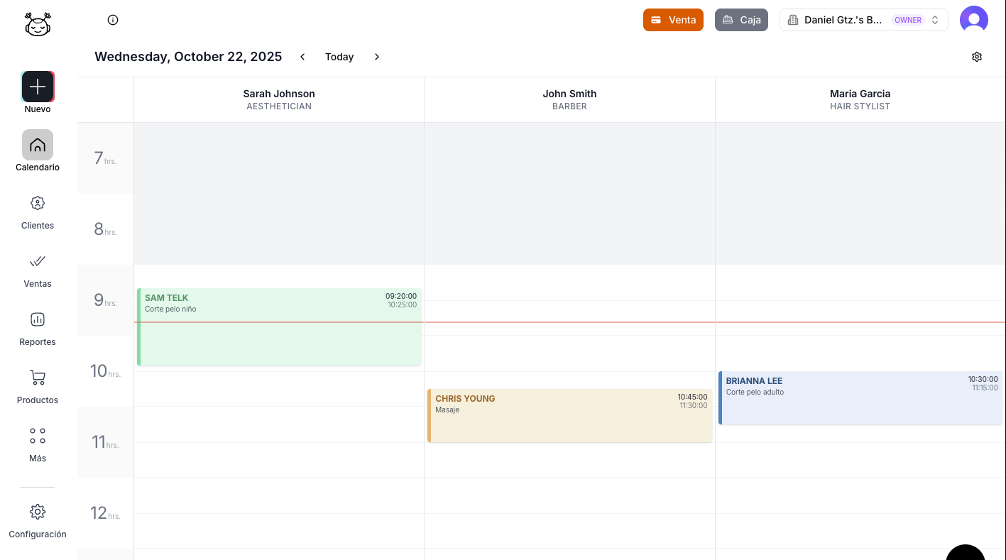 SalonWop CRM Dashboard